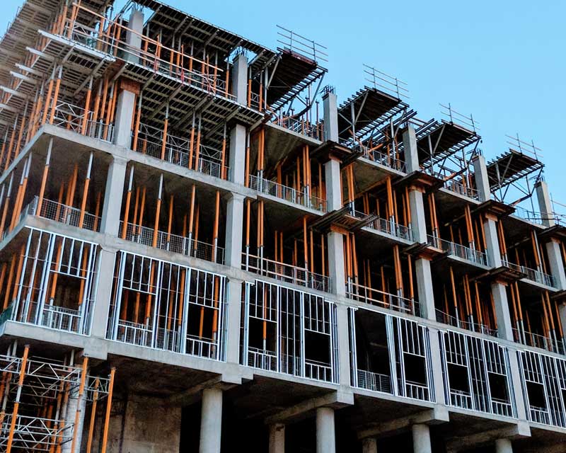 RC Framework of a building construction